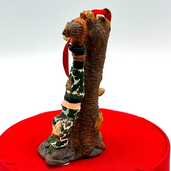 Funny Buck Deer hanging Hunter Christmas ornament comical - Picture 3 of 8